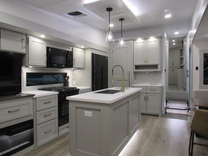 Brinkley Model Z 3110 interior with a large kitchen, kitchen island, and plenty of storage space